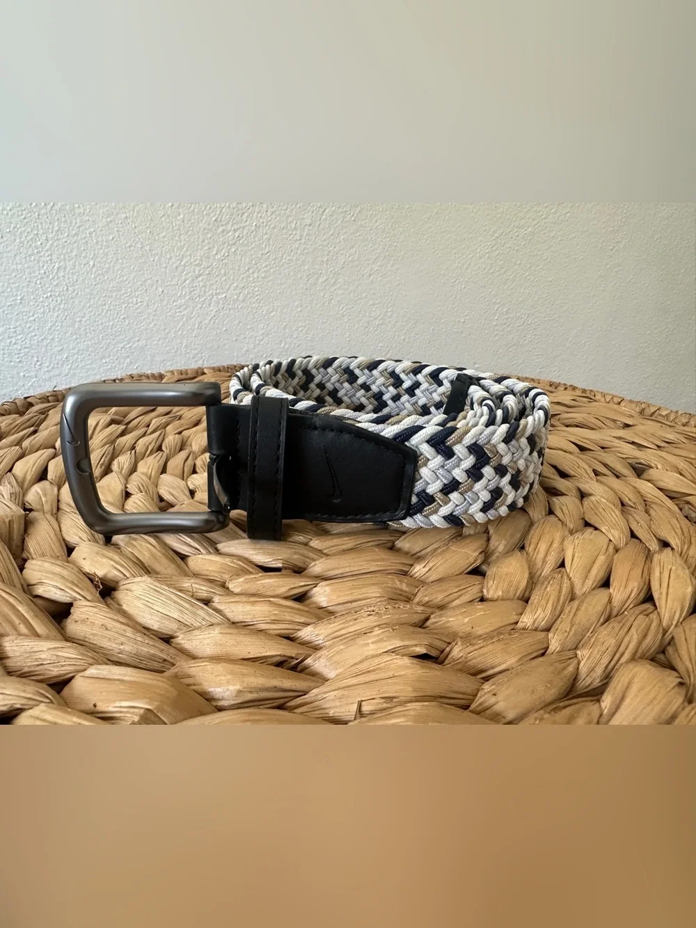Nike Golf Men’s G-Flex Stretch Woven Braided Belt Multi-Color M/L